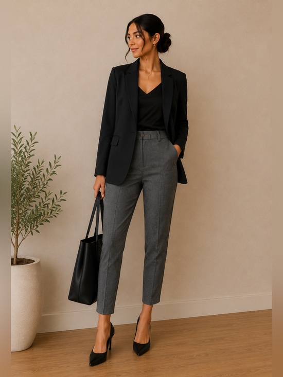 H&M Pants - H&M Women’s Gray Dress Pants - Classic Tailored Fit
